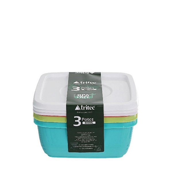 KIT C/ 3 POTE FACIL BX 1700 ML COLOR