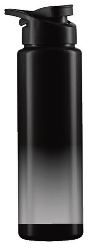 GARRAFA SQUEEZE 750ML DEGRADE PRETO / CINZA