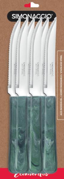 SINTONIA ESMERALDA - FACA DE MESA C/06 PCS