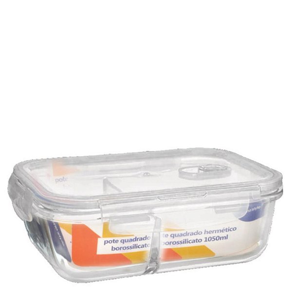 POTE HERMETICO RET BORO C/ DIV C/ TRAVA 1000ML