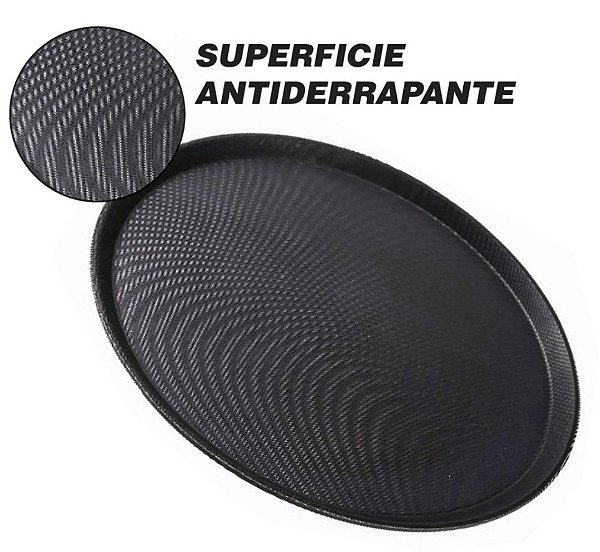 BANDEJA PROFISSIONAL GARCOM ANTIDERRAPANTE Ø 40CM