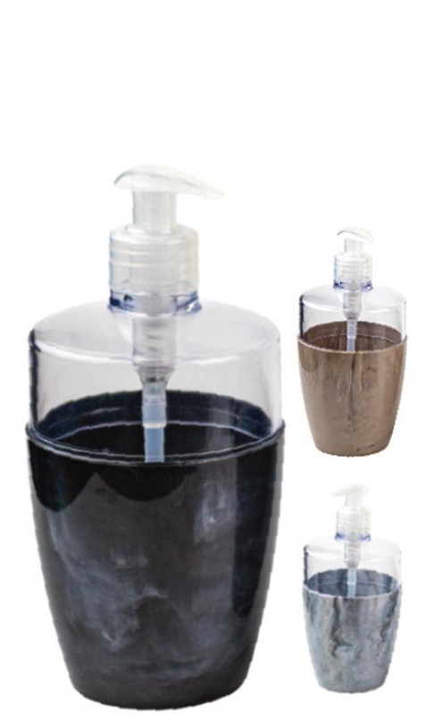 PORTA SABONETE LIQUIDO MARMORIZADO 400 ML