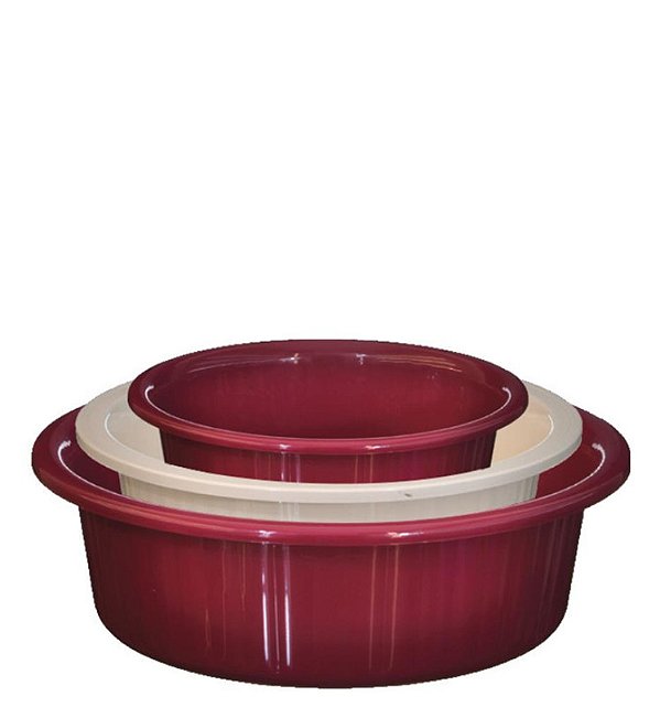 JOGO DE BACIA COLOR C/ 03 PCS -  1.5/2.5/4.5 L