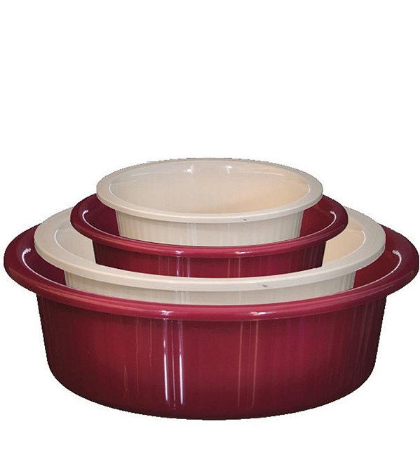 JOGO DE BACIA COLOR C/ 04 PCS -  1.5/2.5/4.5/8 L