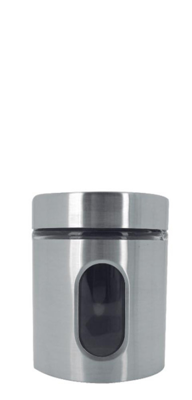 POTE INOX 0,63L C/ VISOR VIDRO - CAIXA C/ 12 PEÇAS