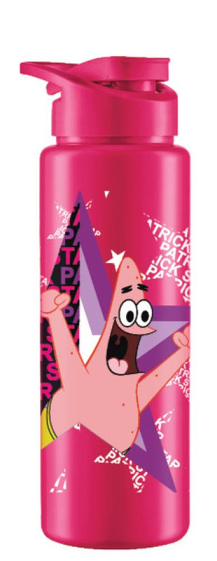 GARRAFA SQUEEZE 750ML BOB ESPONJA PATRICK PINK
