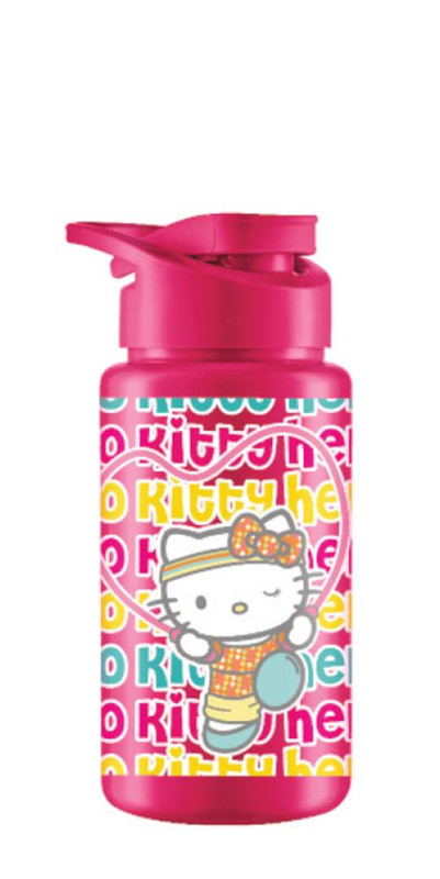 GARRAFA SQUEEZE 500ML HELLO KITTY PINK CHARMMY