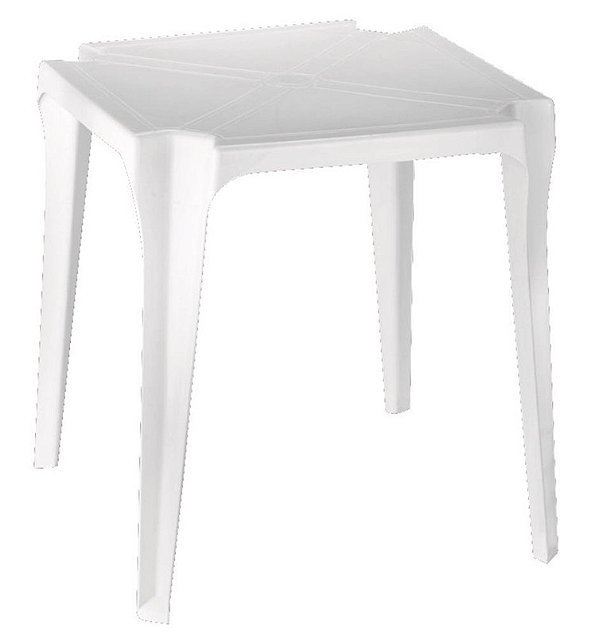 MESA MONOBLOCO BRANCA - 70 X 70 CM