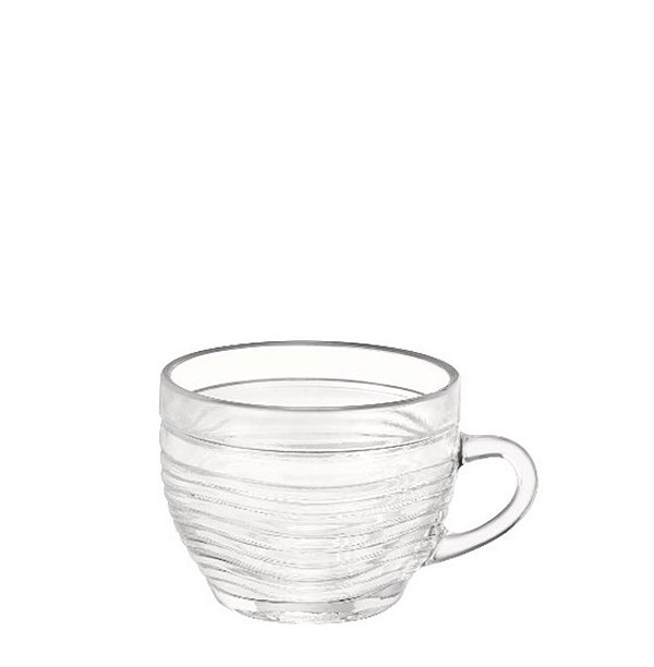 CRYSTAL - XICARA CHA 260 ML S/ PIRES - CAIXA C/ 24 PEÇAS