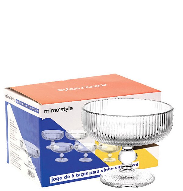 SLEEK - TAÇA SOBREMESA 250ML JG C/ 06 PCS