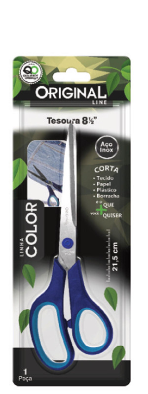 TESOURA 8 1/2" COLOR 21,5 CM