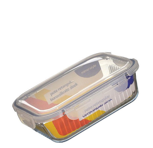 POTE HERMETICO SLEEK RET BORO C/ TRAVA 1000ML