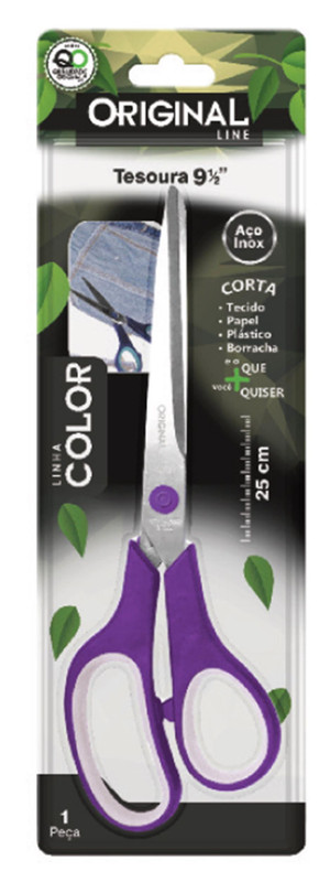 TESOURA 9 1/2" COLOR 25 CM