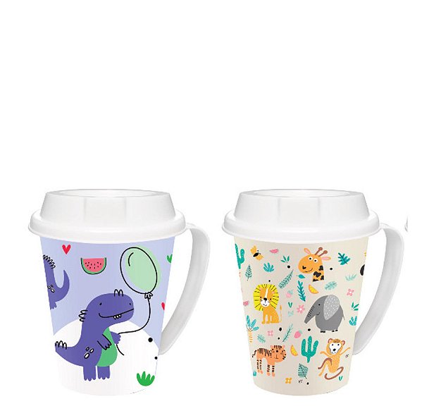 CANECA C/ TAMPA 360 ML INFANTIL