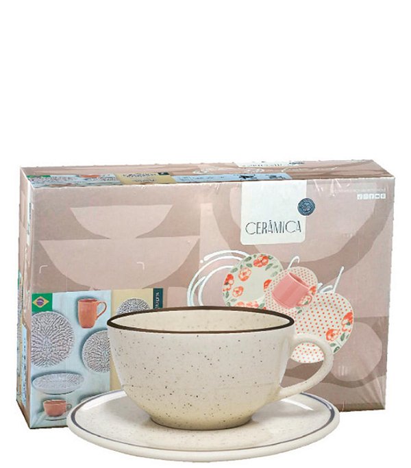 UNNI BRISA CJ XICARA CHA C/ PIRES 12 PCS