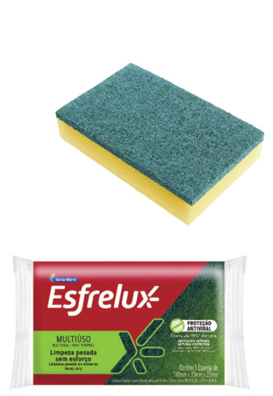 ESPONJA ESFRELUX MULTIUSO 11 X 7 X 2,3 CM