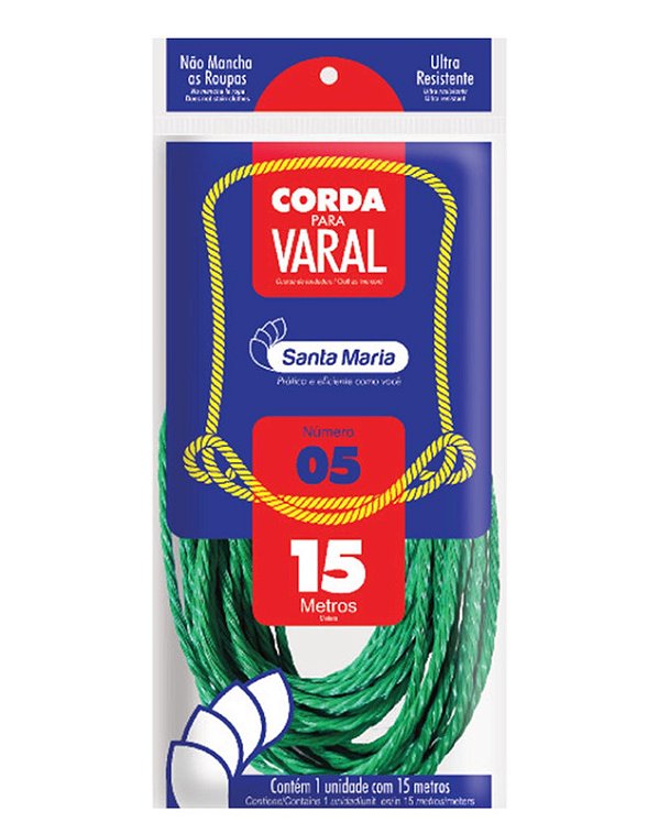 CORDA P/ VARAL NR. 5 - 15 MTS