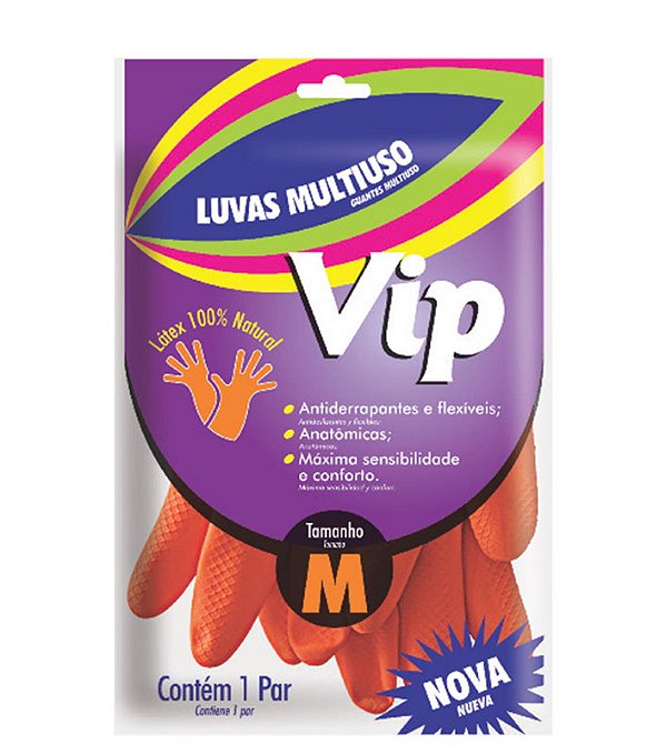 PAR DE LUVAS VIP MULTIUSO TAM. M