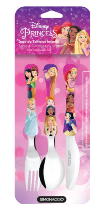 DISNEY CARTELA - CJ TALHER 3 PCS PRINCESAS