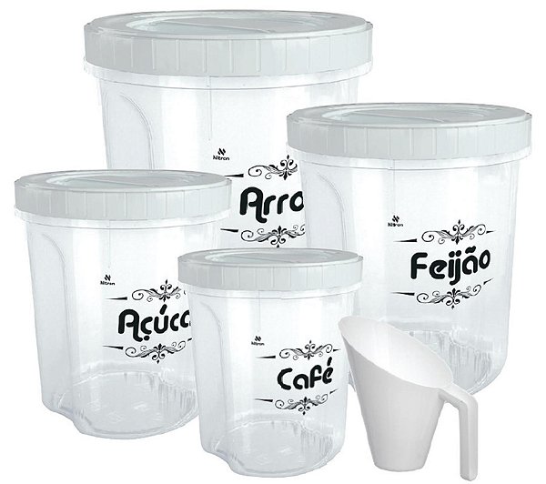 CJ P/ MANTIMENTO 5 PCS - 1 / 2 / 3 / 5,8 L