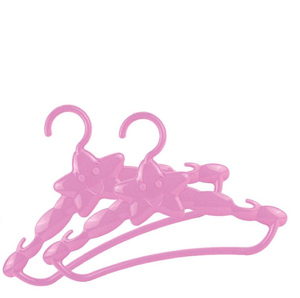 CABIDE INFANTIL C/ 02 PCS ROSA
