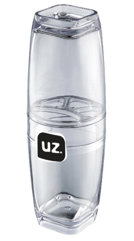 PORTA ESCOVA C/ TAMPA PREMIUM TRANSPARENTE TRANS