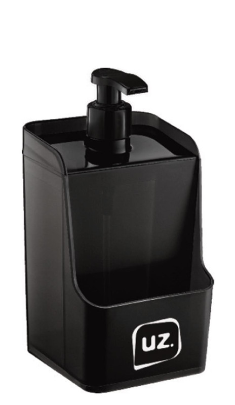 DISPENSER SLIM 500ML PRETO BICO PRETO