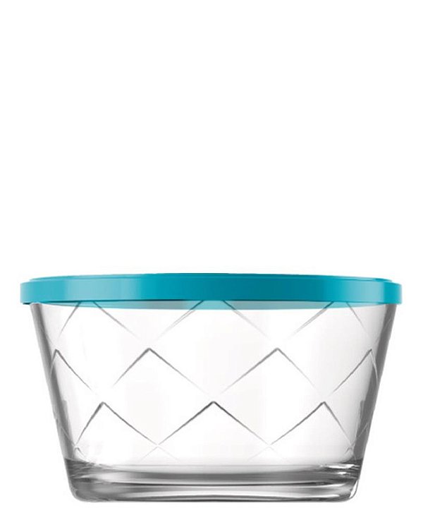 MARACATU TIGELA C/ TAMPA COLOR 670 ML  - CAIXA C/ 12 PEÇAS