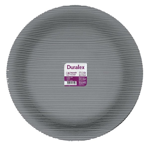 DIAMANTE FUME PRATO RASO 23 CM - CAIXA C/ 24 PEÇAS