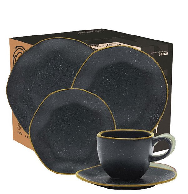 PORCELANA RYO VOLCANO APARELHO JANTAR/CHA C/20PC