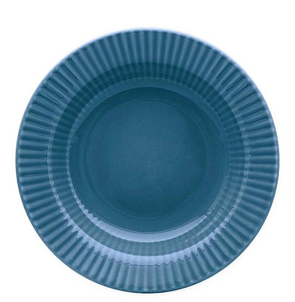 CANELE AZUL PRATO FUNDO 22 CM - CAIXA C/ 12 PEÇAS