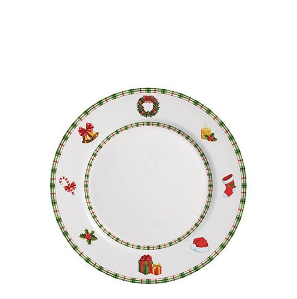 JINGLE BELLS - PRATO SOBREMESA 21 CM - CAIXA C/ 6 PEÇAS