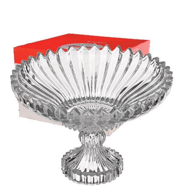 GLASS - CENTRO DE MESA C/ PE BRASILIA CONE Ø30 X 20 CM