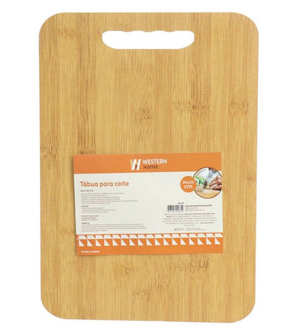BAMBU - TABUA P/ CORTE 36 X 24 X 1 CM