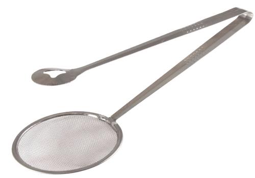 UTIL INOX - ESCUMADEIRA P/FRITURA 10 CM C/PEGADOR