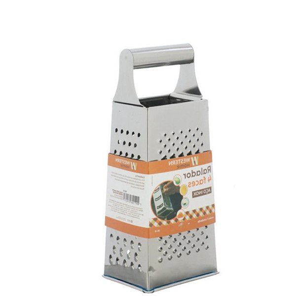 UTIL INOX  RALADOR 4 FACES 9 X 7 X 21 CM