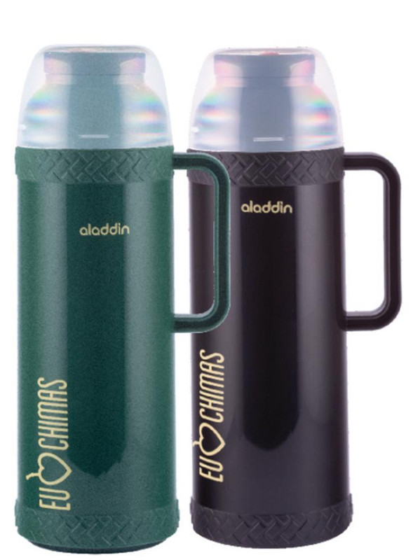 GARRAFA TERM CHIMAS GAUCHO 1L PRETA / VERDE