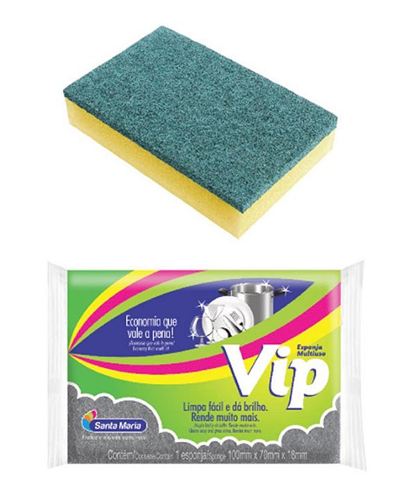 ESPONJA VIP MULTIUSO 11 X 7 X 2,3 CM