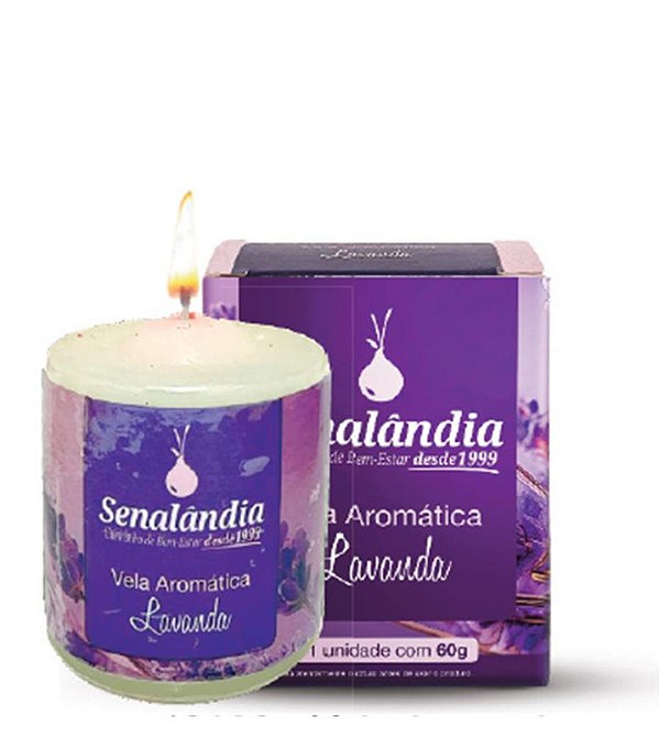 VELA AROMATICA LAVANDA - CAIXA C/ 12 PEÇAS