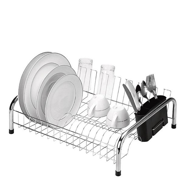 ESCORREDOR NEW CAMA CROMADO 46X38X14CM P/ 14 PRATOS