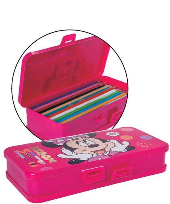 ORGANIZADOR C/ TRAVA MINNIE - 20 X 10,8 X 4,8 CM
