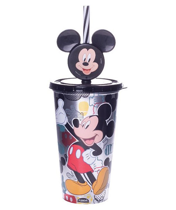 COPO REFRI 500ML C/ PIN MICKEY AUTO-RELEVO
