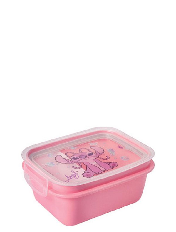 MARMITA C/ TRAVA 630ML STITCH ROSA