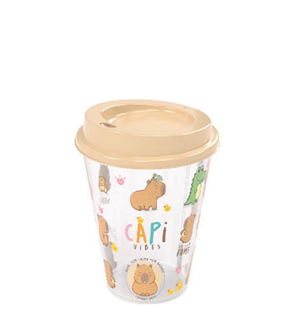 COPO C/ TAMPA BICO 270 ML CAPIVARA