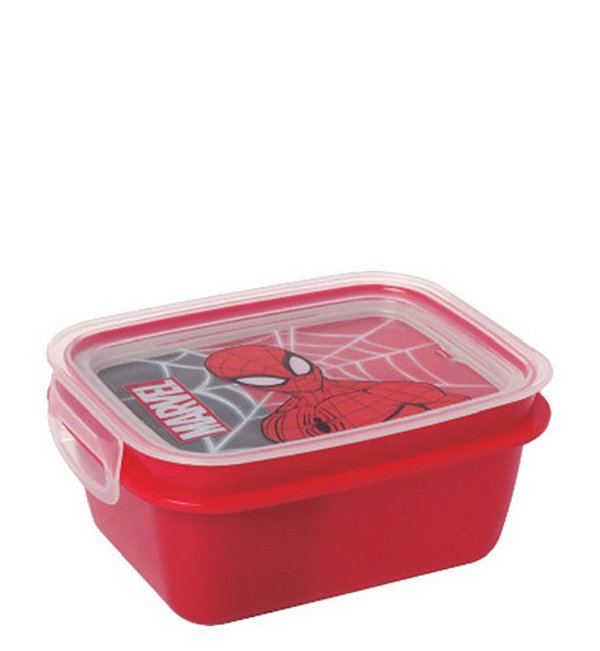 MARMITA C/ TRAVA 630ML HOMEM ARANHA