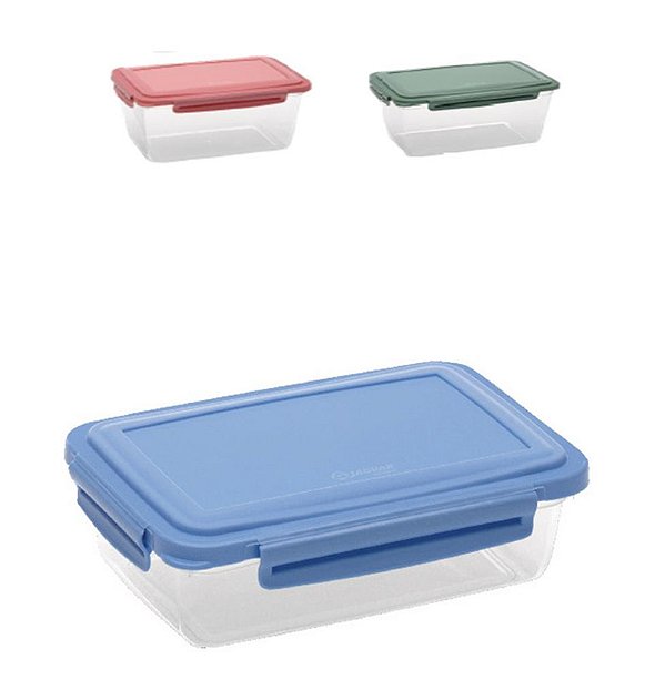 POTE HERMETICO BAIXO C/ TRAVA 1,1L TPA COLOR