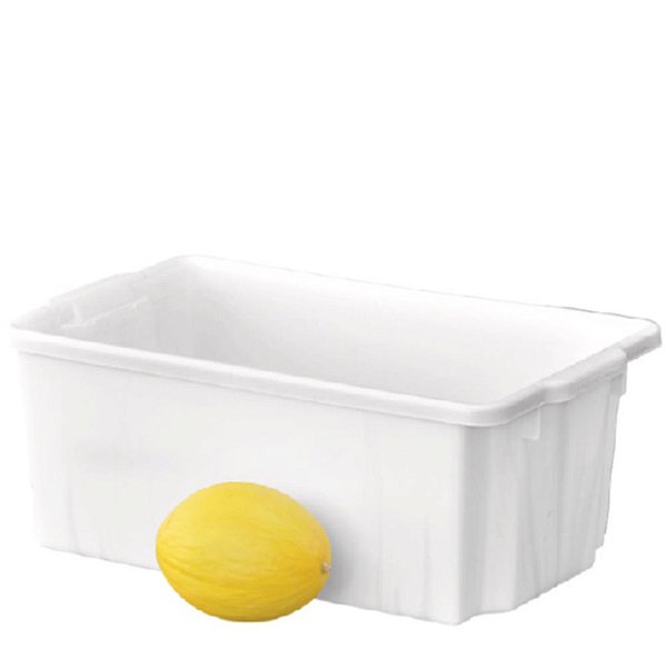 CAIXA ALTA 50L - 66 X 40 X 26 CM EMPILHAVEL BRANCA
