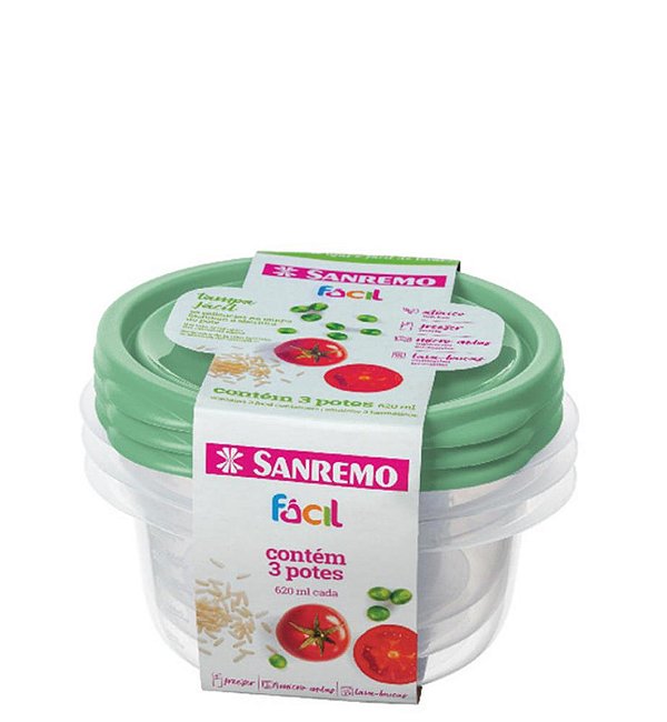 FACIL - CONJ C/ 03 POTES RED 620ML