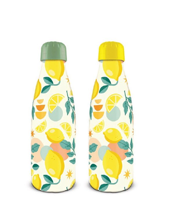 GARRAFA PET PARIS SLEEVE 600ML BRASILIDADES LIMAO