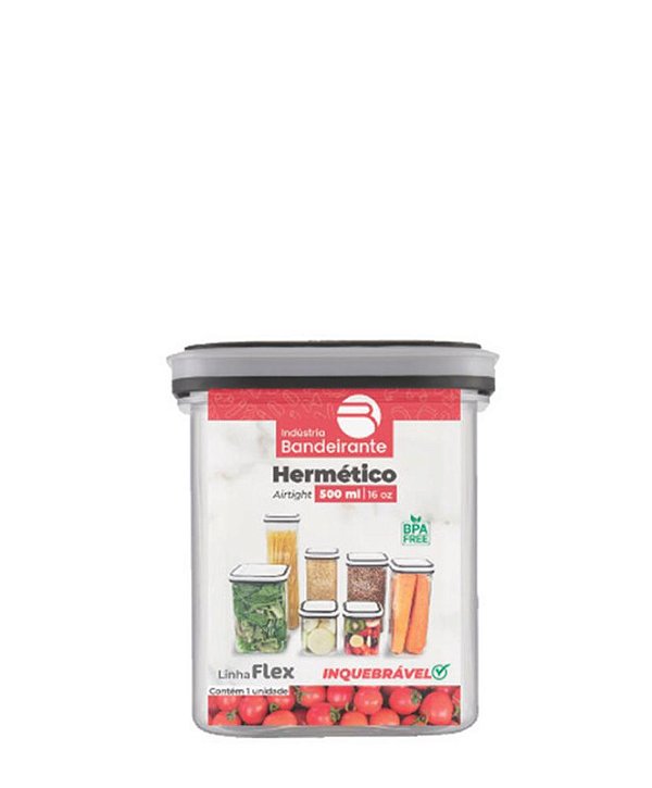 POTE HERMETICO 500ML C/ TP SILICONE